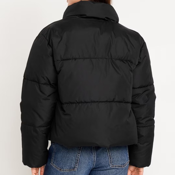 NWT OLD NAVY Quilted Puffer Jacket COLOR BLACK JACK - Picture 2 of 7